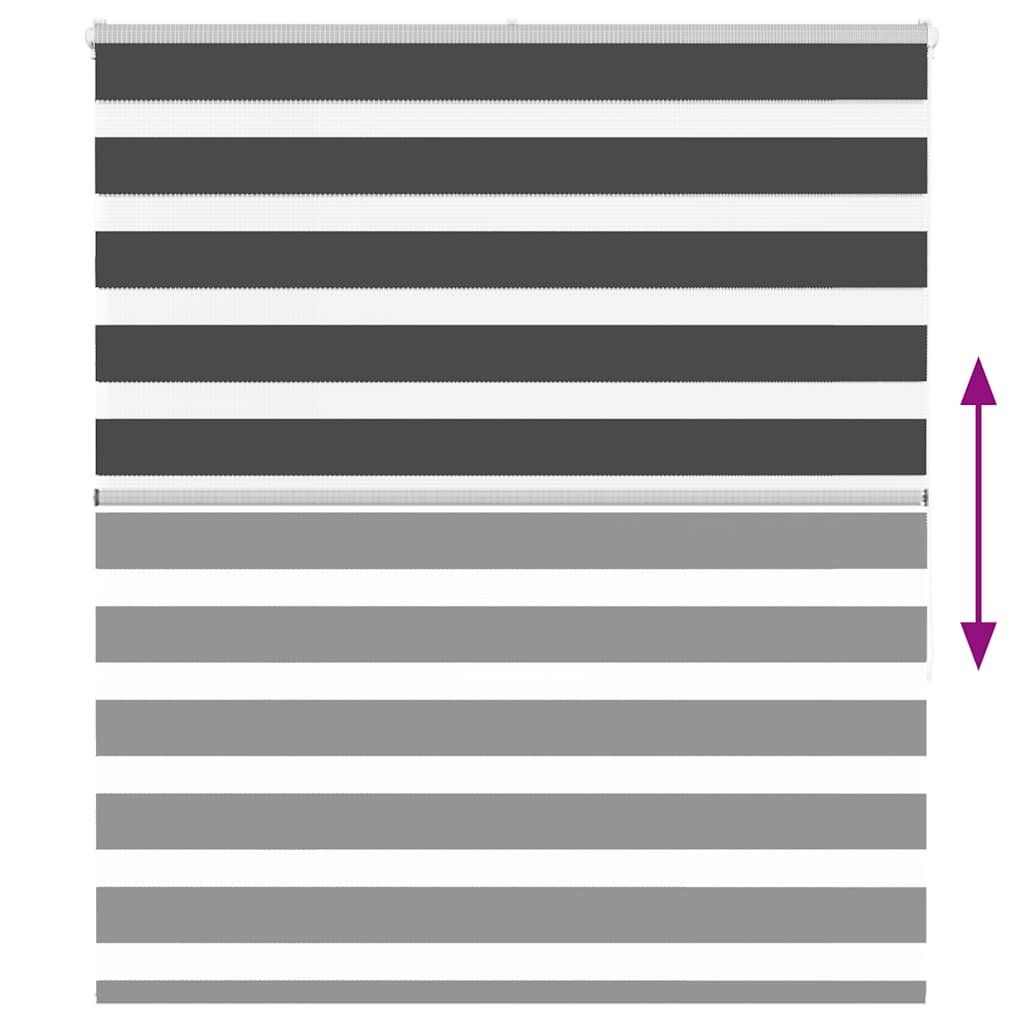 Zebrafüggönnyel fekete szövetszélesség 125,9 cm poliészter