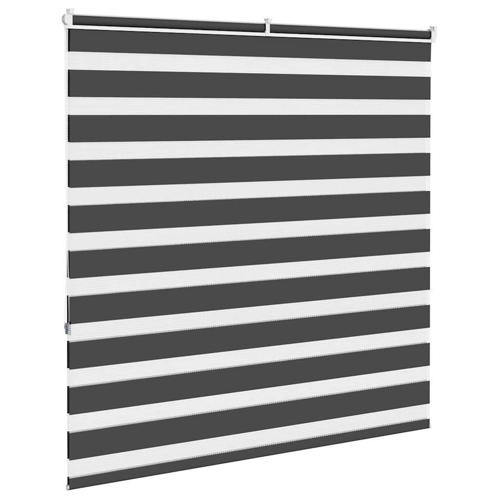 Zebrafüggönnyel fekete szövetszélesség 135,9 cm poliészter