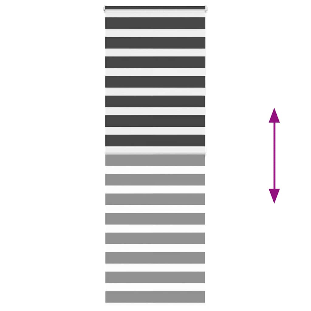 Zebrafüggönnyel fekete szövetszélesség 75,9 cm poliészter