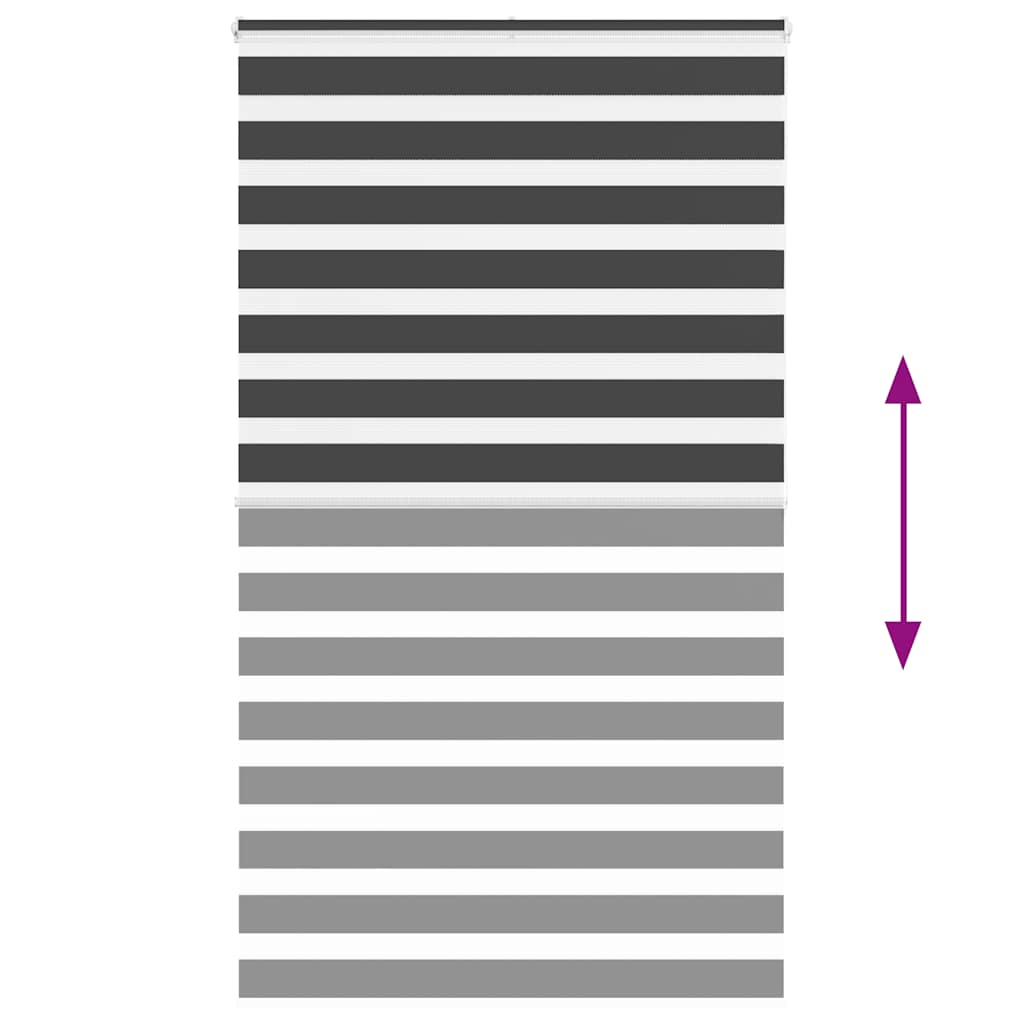 Zebrafüggönnyel fekete szövetszélesség 130,9 cm poliészter