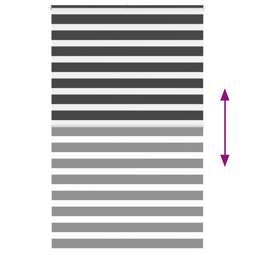 Zebrafüggönnyel fekete szövetszélesség 140,9 cm poliészter