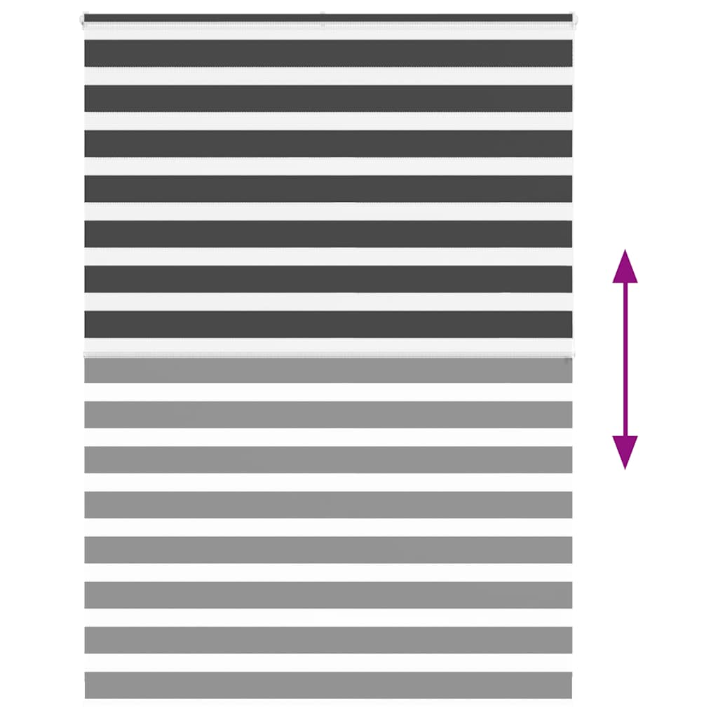 Zebrafüggönnyel fekete szövetszélesség 150,9 cm poliészter