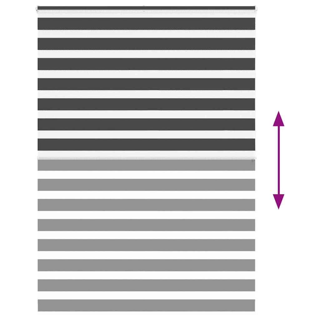 Zebrafüggönnyel fekete szövetszélesség 155,9 cm poliészter