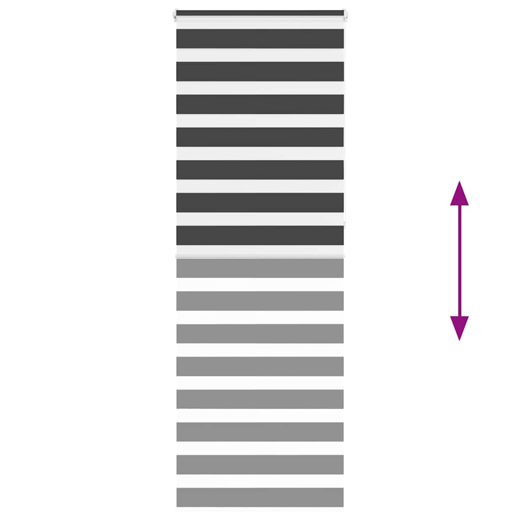 Zebrafüggönnyel fekete szövetszélesség 85,9 cm poliészter