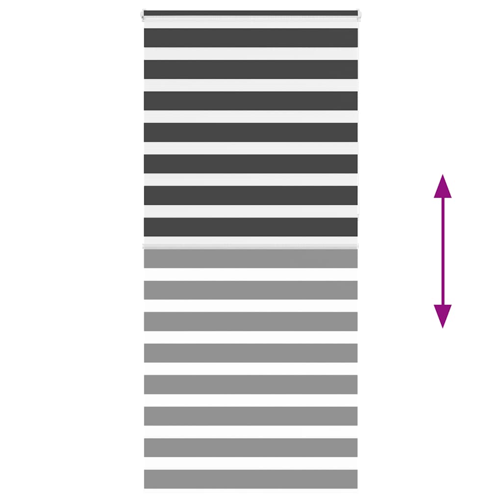 Zebrafüggönnyel fekete szövetszélesség 100,9 cm poliészter