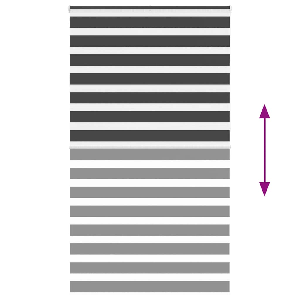 Zebrafüggönnyel fekete szövetszélesség 120,9 cm poliészter