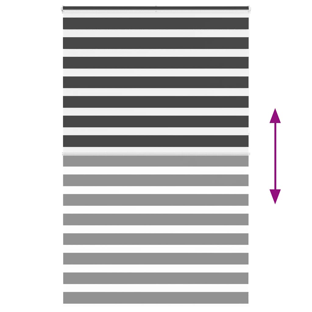 Zebrafüggönnyel fekete szövetszélesség 145,9 cm poliészter