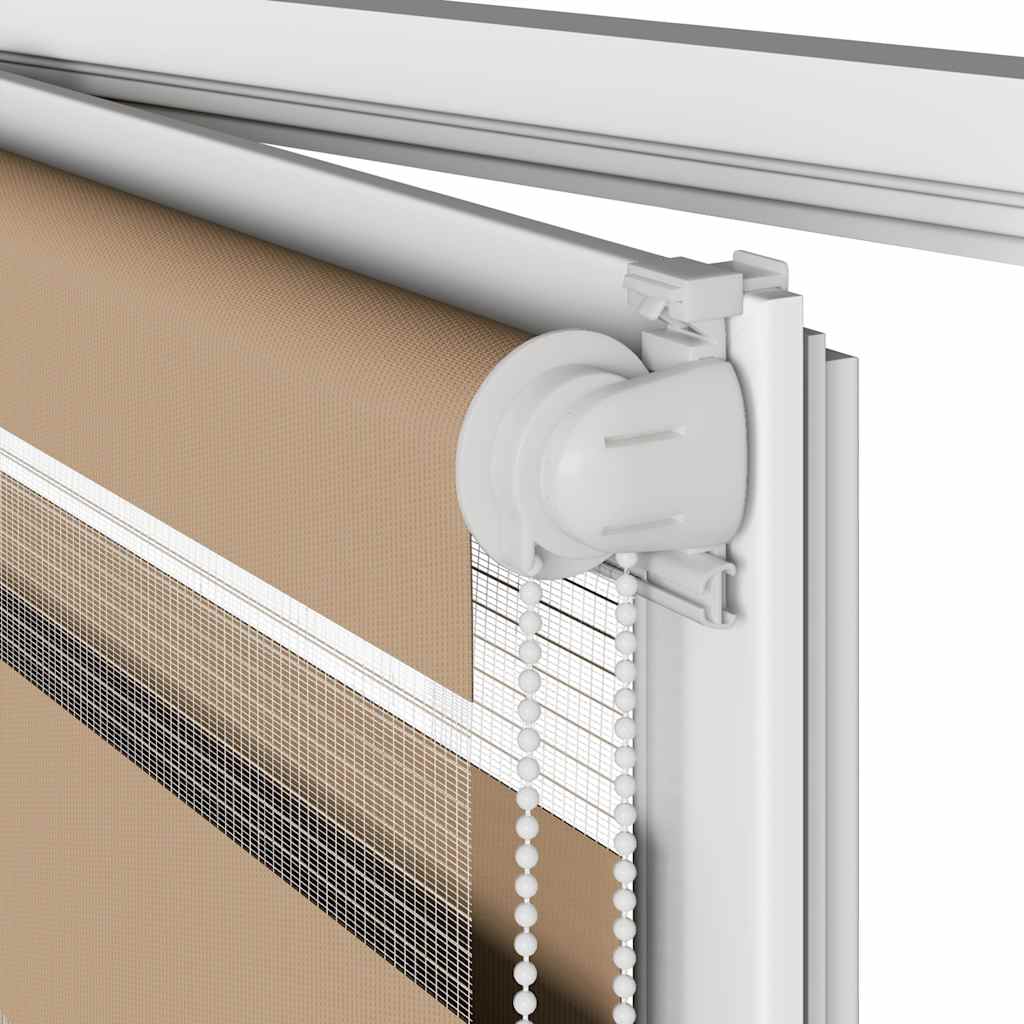 Zebrafüggönnyel homokbarna szövetszélesség 55,9 cm poliészter