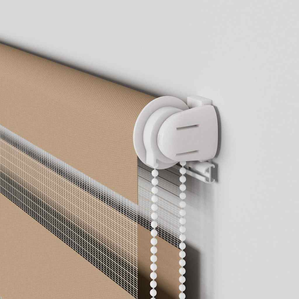 Zebrafüggönnyel homokbarna szövetszélesség 55,9 cm poliészter