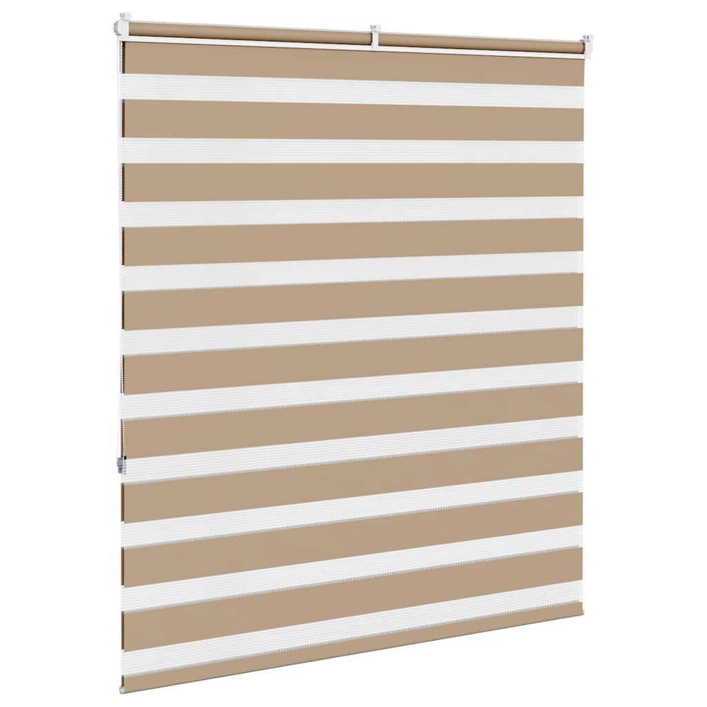 Zebrafüggönnyel homokbarna szövetszélesség 130,9 cm poliészter