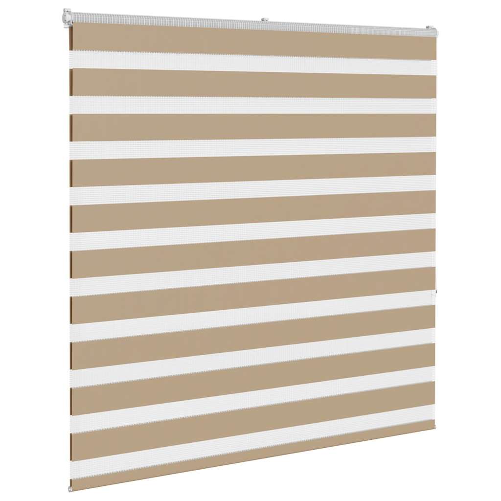 Zebrafüggönnyel homokbarna szövetszélesség 135,9 cm poliészter