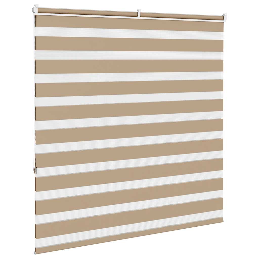 Zebrafüggönnyel homokbarna szövetszélesség 135,9 cm poliészter