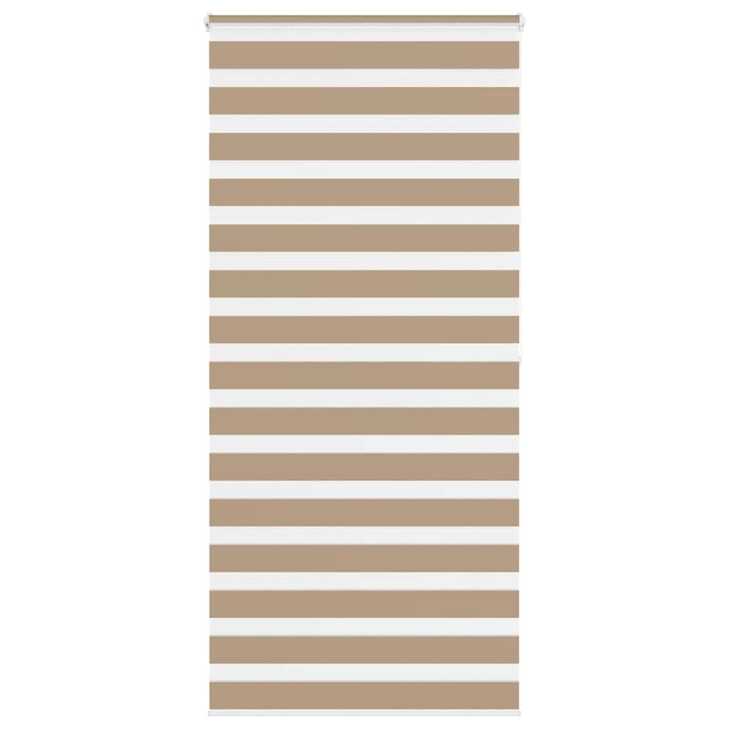 Zebrafüggönnyel homokbarna szövetszélesség 110,9 cm poliészter