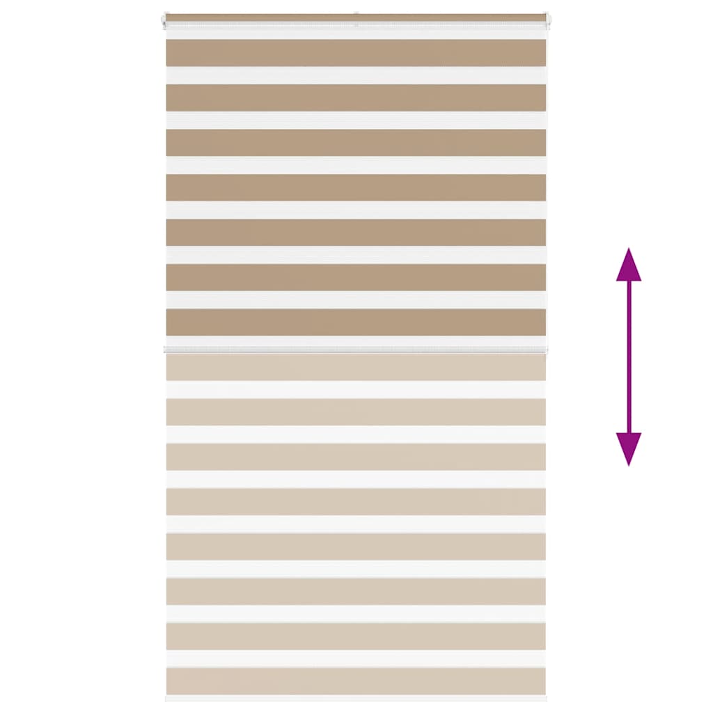 Zebrafüggönnyel homokbarna szövetszélesség 125,9 cm poliészter