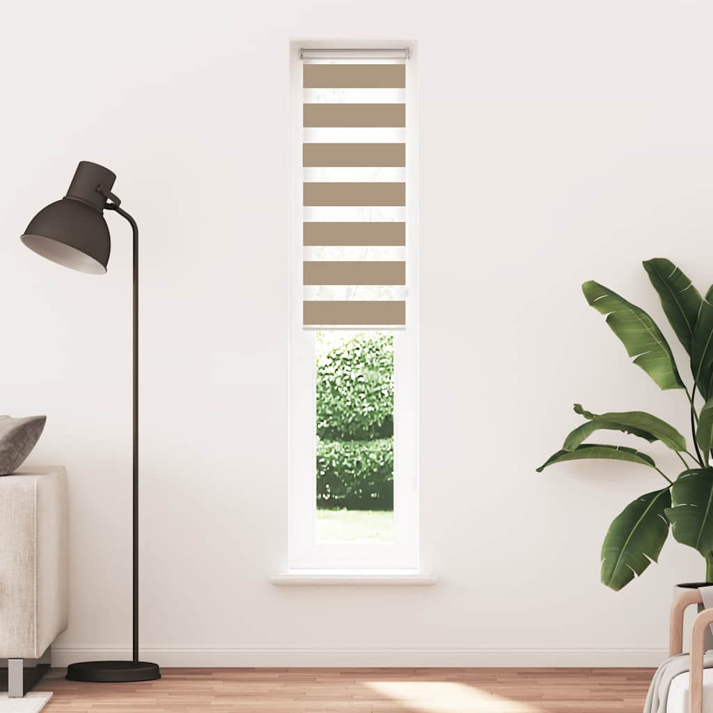 Zebrafüggönnyel homokbarna szövetszélesség 35,9 cm poliészter