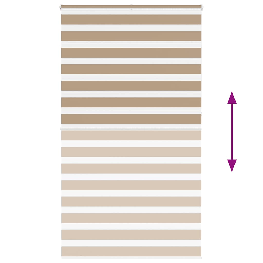 Zebrafüggönnyel homokbarna szövetszélesség 120,9 cm poliészter