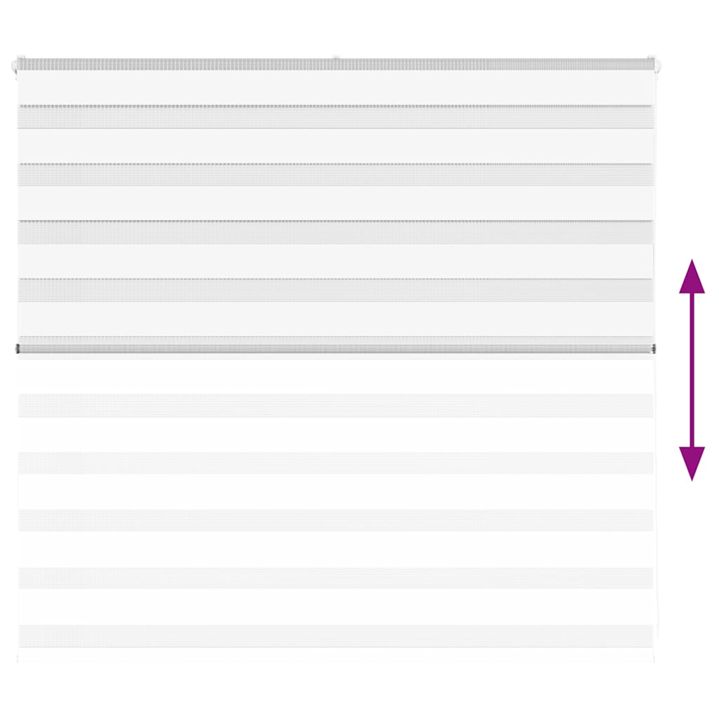 Zebrafüggönnyel fehér szövetszélesség 160,9 cm poliészter