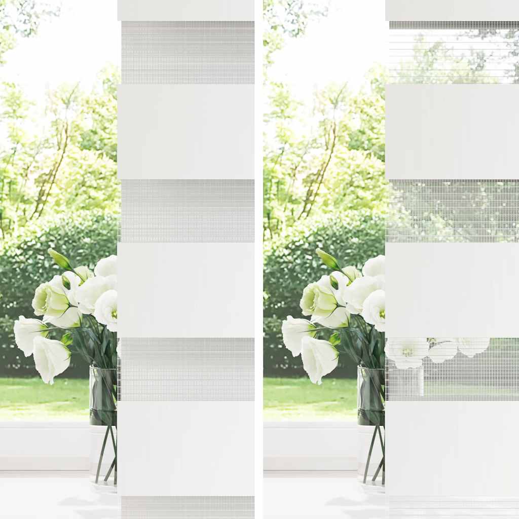 Zebrafüggönnyel fehér szövetszélesség 160,9 cm poliészter