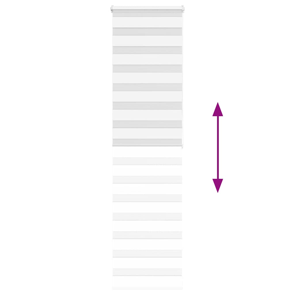 Zebrafüggönnyel fehér szövetszélesség 55,9 cm poliészter