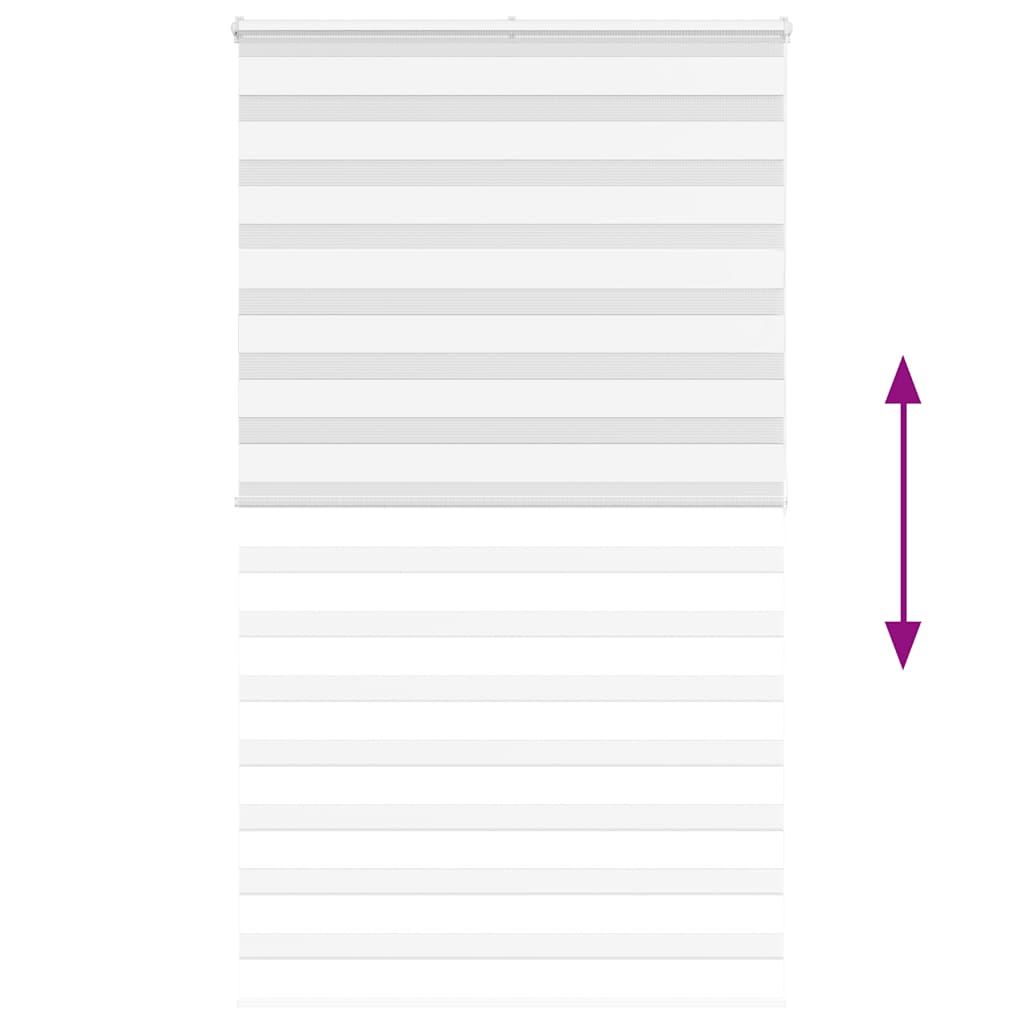 Zebrafüggönnyel fehér szövetszélesség 120,9 cm poliészter