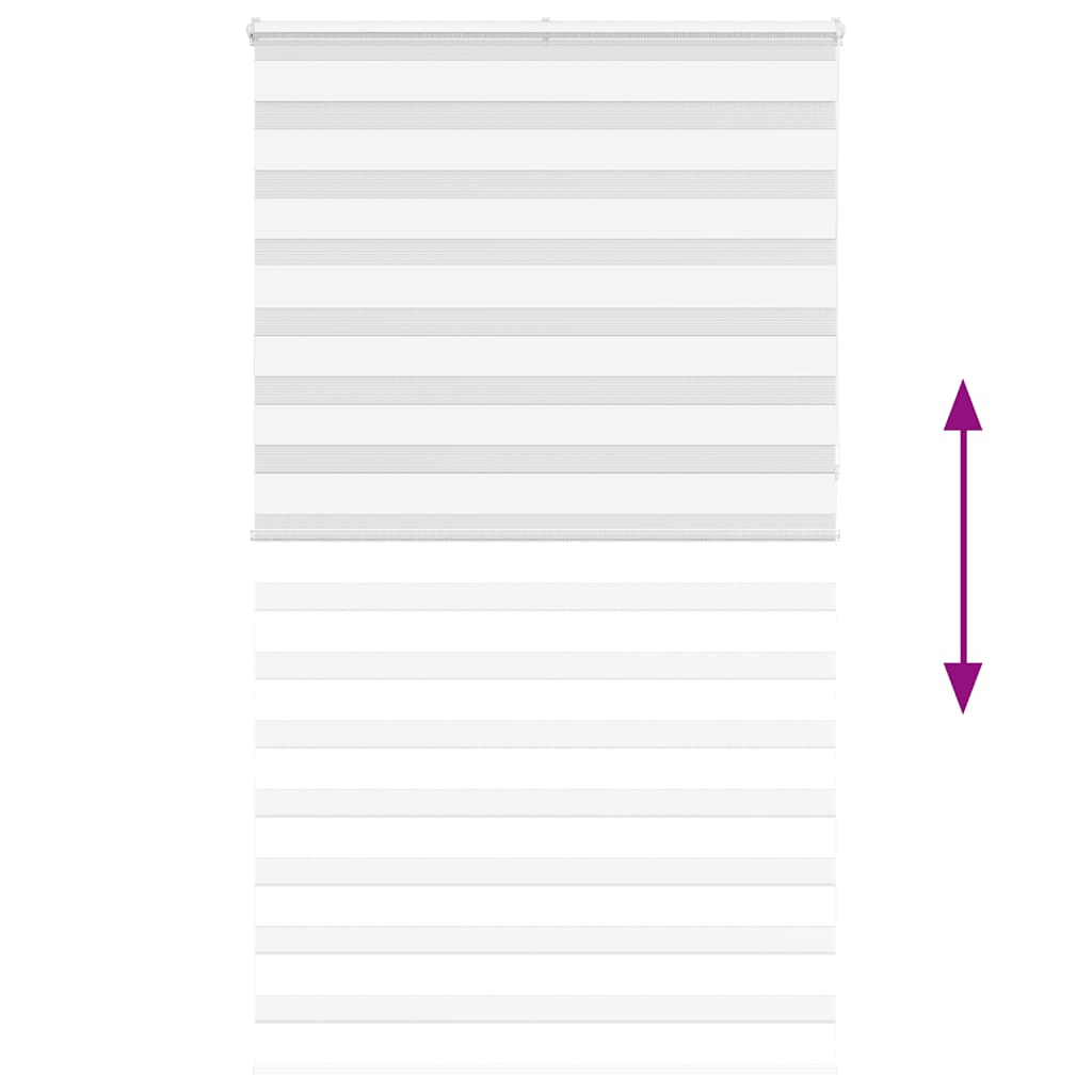 Zebrafüggönnyel fehér szövetszélesség 120,9 cm poliészter