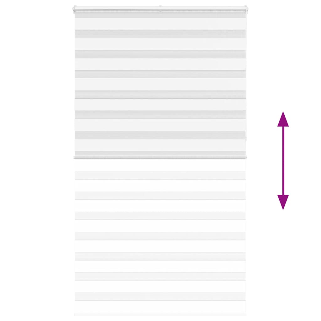 Zebrafüggönnyel fehér szövetszélesség 130,9 cm poliészter