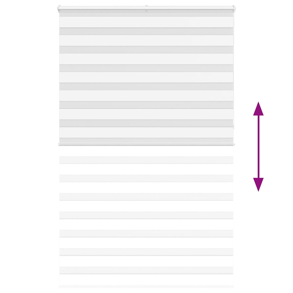 Zebrafüggönnyel fehér szövetszélesség 140,9 cm poliészter