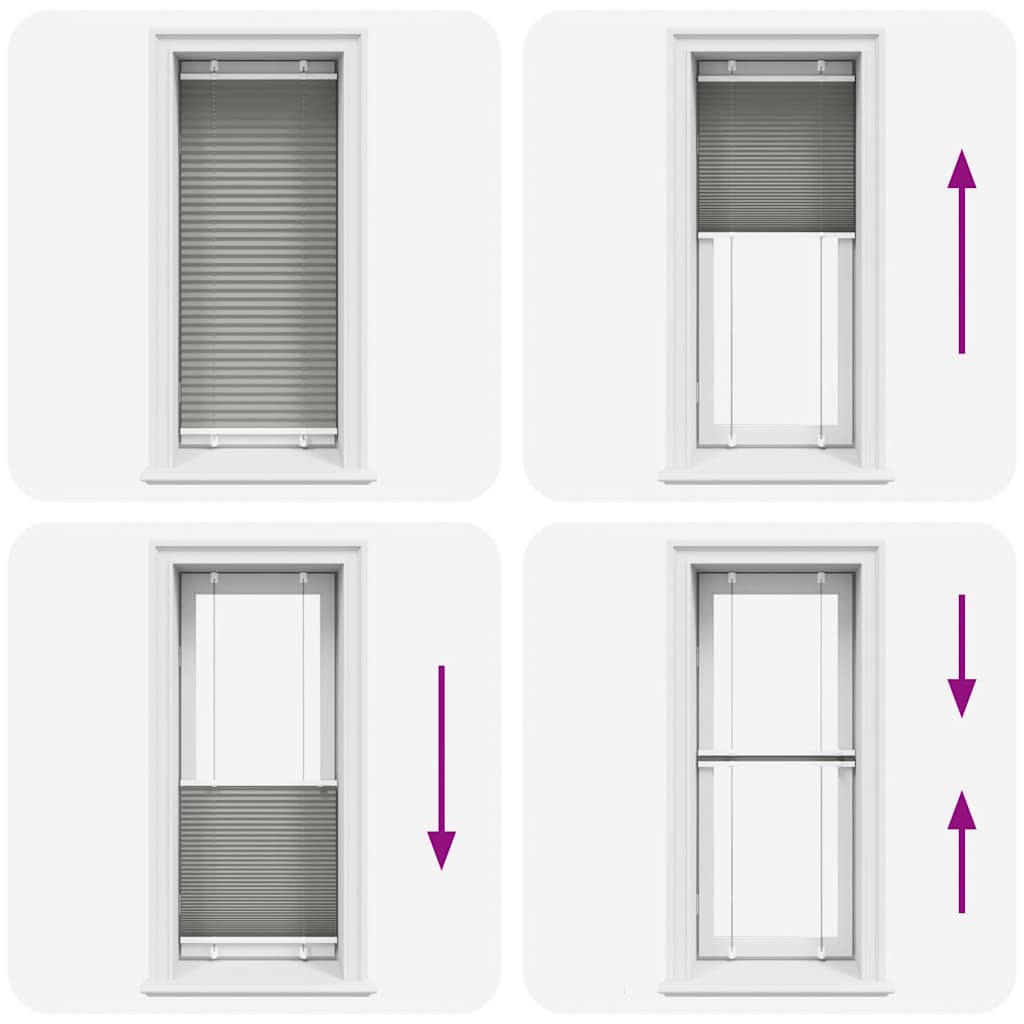 Pliszírozott redőny antracit 55x100 cm szövetszélesség 54,4 cm