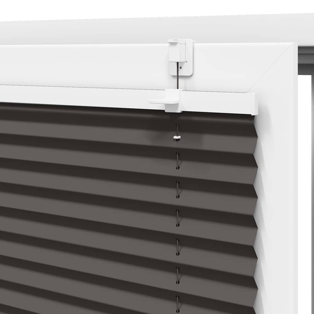 Pliszírozott redőny fekete 40x200 cm szövetszélesség 39,4 cm