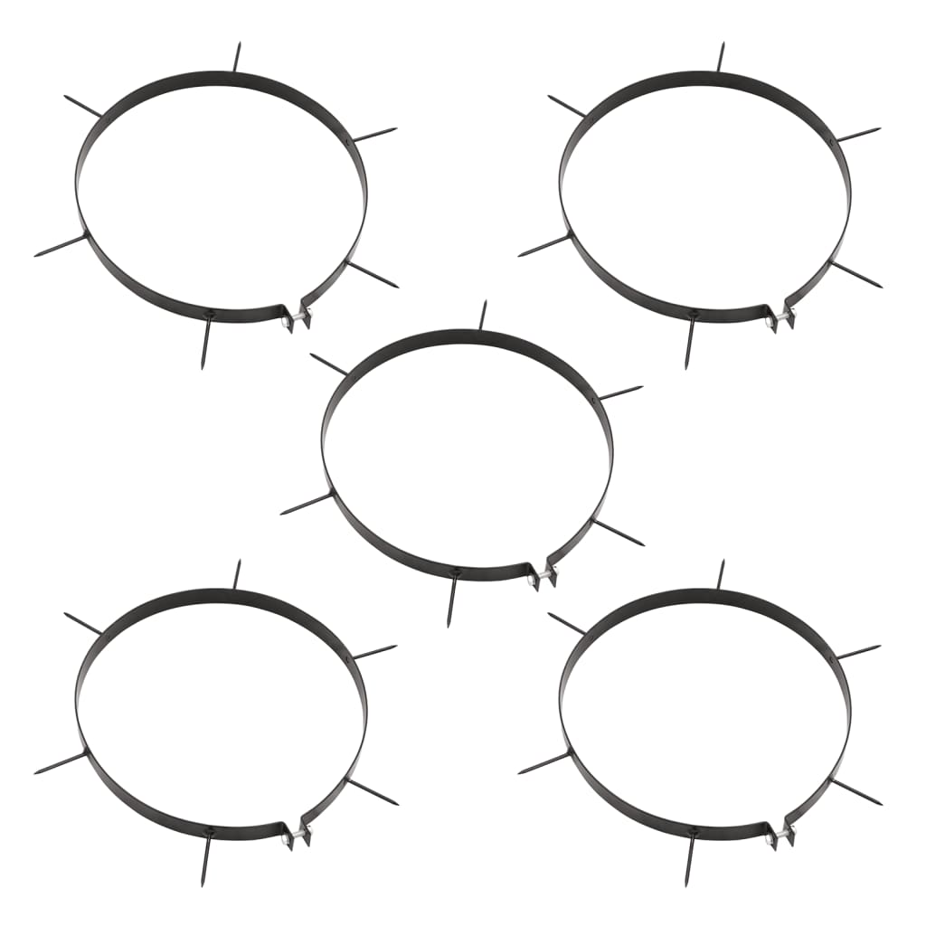 Fekete vas és acél kerti fűhenger szellőztetőtüskékkel 63 l