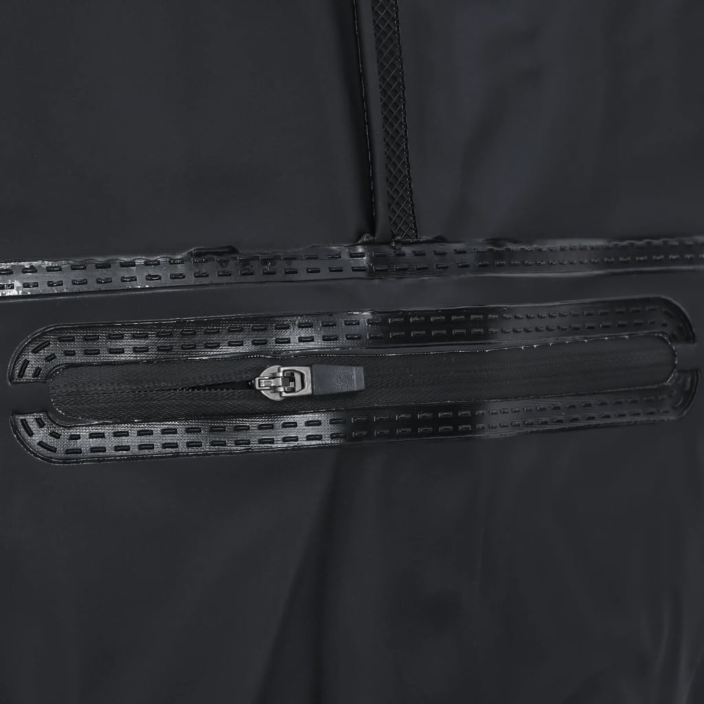 Fekete mellkasig érő gázlóruha csizmával és övvel 42-es