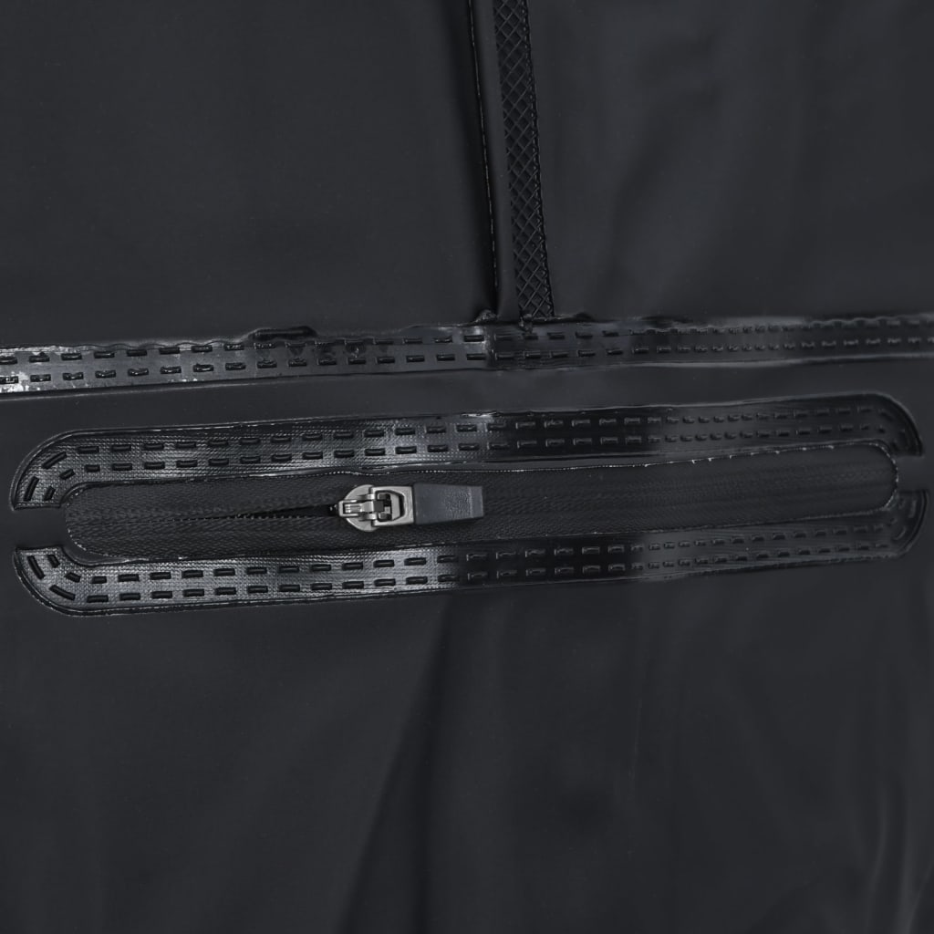 Fekete mellkasig érő gázlóruha csizmával és övvel 46-os