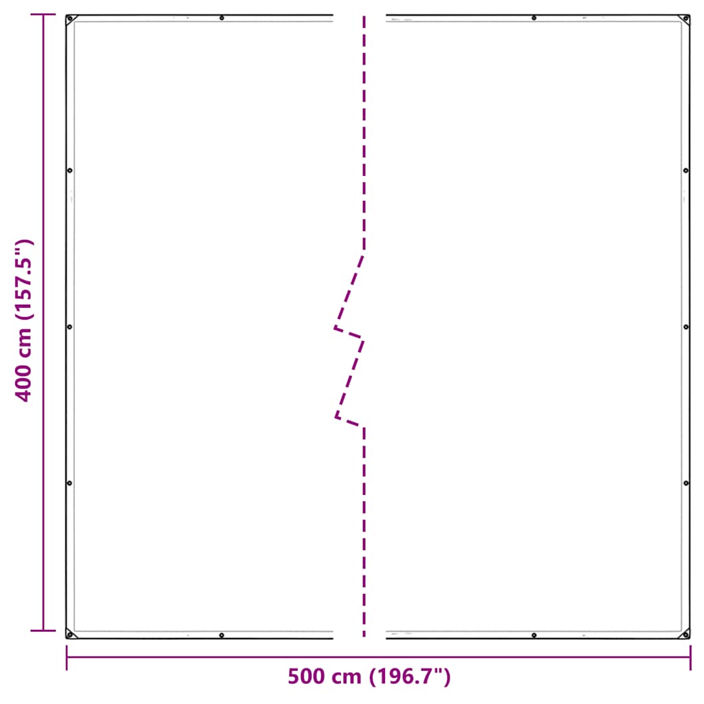 Átlátszó ponyva lyukasztóval 4x5 m pvc