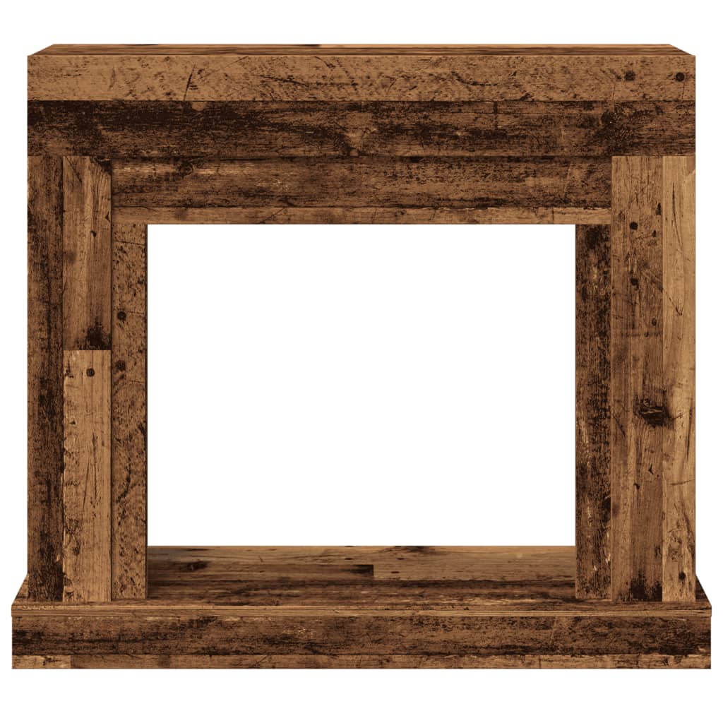 Antik fa színű szerelt fa kandallóburkolat 100 x 30 x 87,5 cm Antik fa színű szerelt fa kandallóburkolat 100 x 30 x 87,5 cm