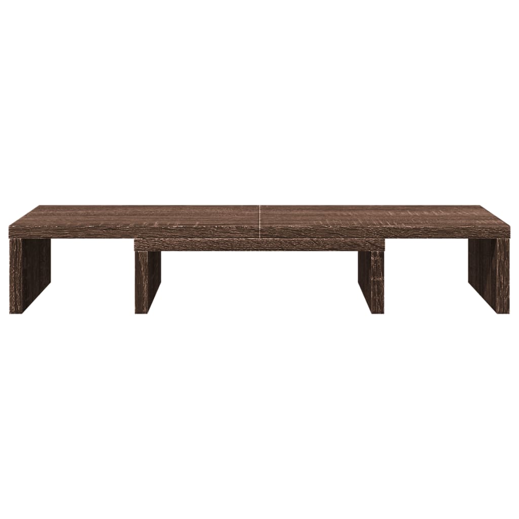 Barna tölgy szerelt fa állítható monitorállvány 60x24x10,5 cm Barna tölgy szerelt fa állítható monitorállvány 60x24x10,5 cm