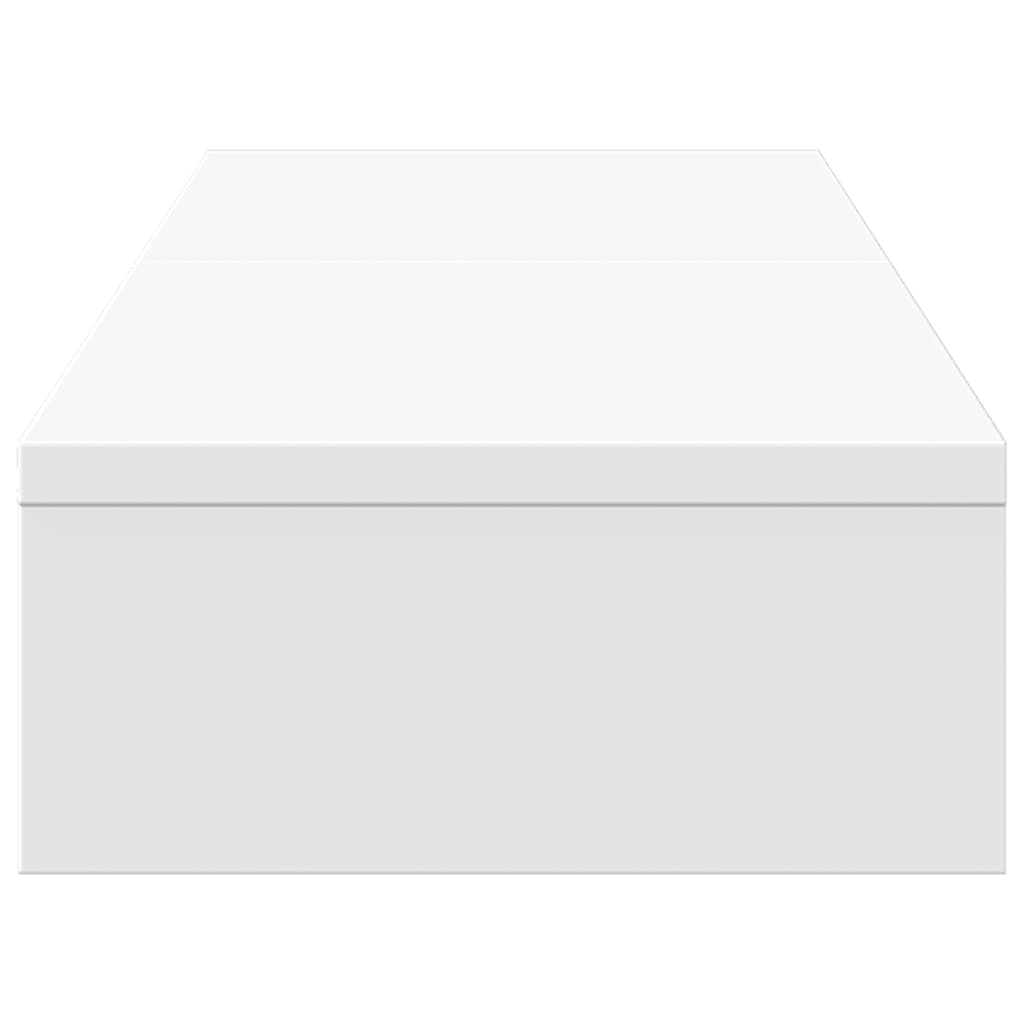 Fehér szerelt fa állítható monitorállvány 80 x 24 x 10,5 cm