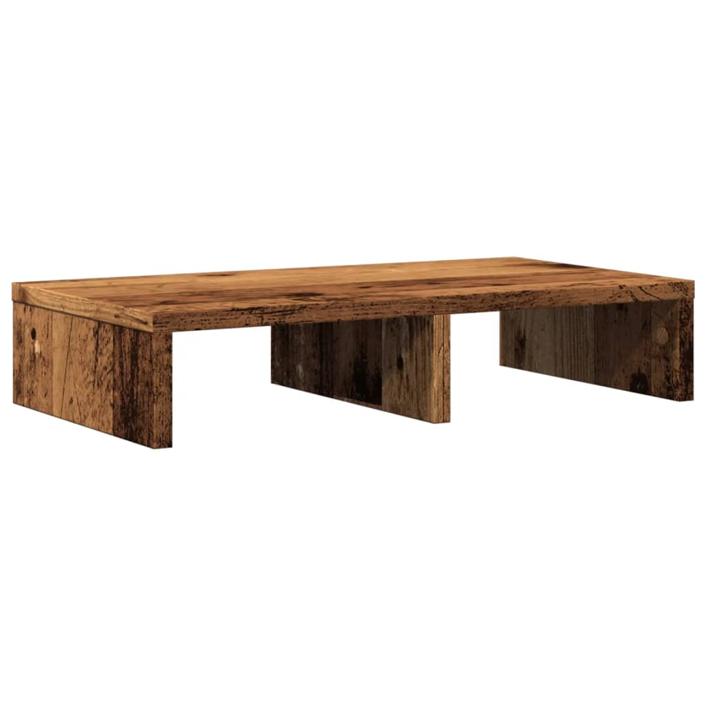 Antik fa színű szerelt fa monitorállvány 50 x 27 x 10 cm Antik fa színű szerelt fa monitorállvány 50 x 27 x 10 cm
