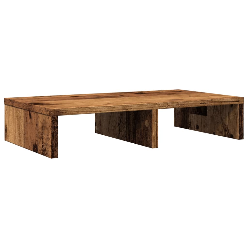 Antik fa színű szerelt fa monitorállvány 50 x 27 x 10 cm Antik fa színű szerelt fa monitorállvány 50 x 27 x 10 cm