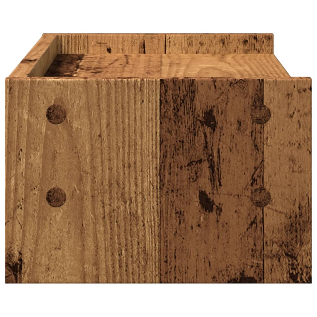 Antik fa színű szerelt fa monitorállvány 42 x 24 x 16 cm Antik fa színű szerelt fa monitorállvány 42 x 24 x 16 cm