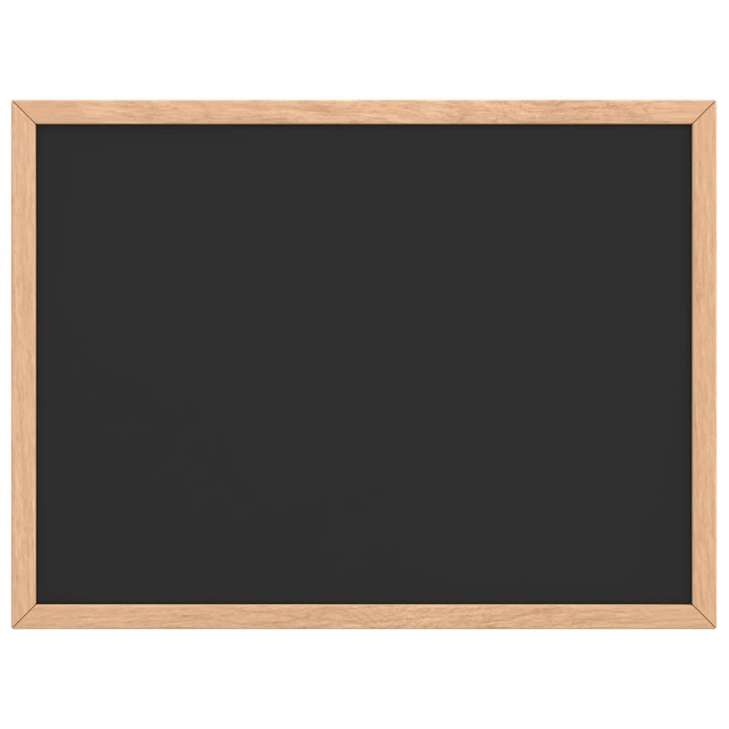 Fekete krétatábla tömör fenyőfa kerettel 40x30 cm