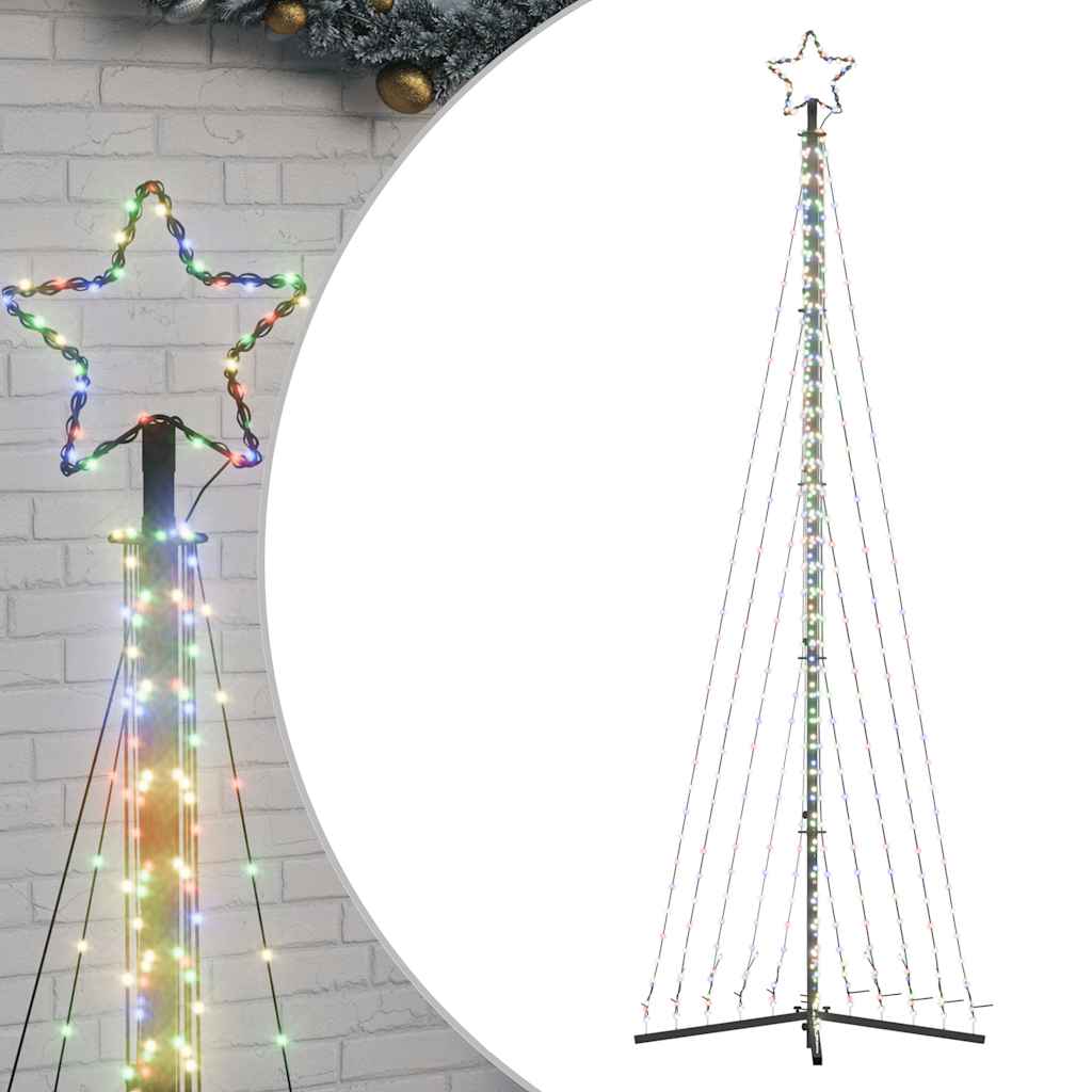 Színes led karácsonyfa 447 led 247 cm