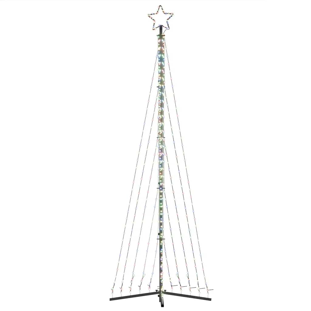 Színes led karácsonyfa 447 led 247 cm
