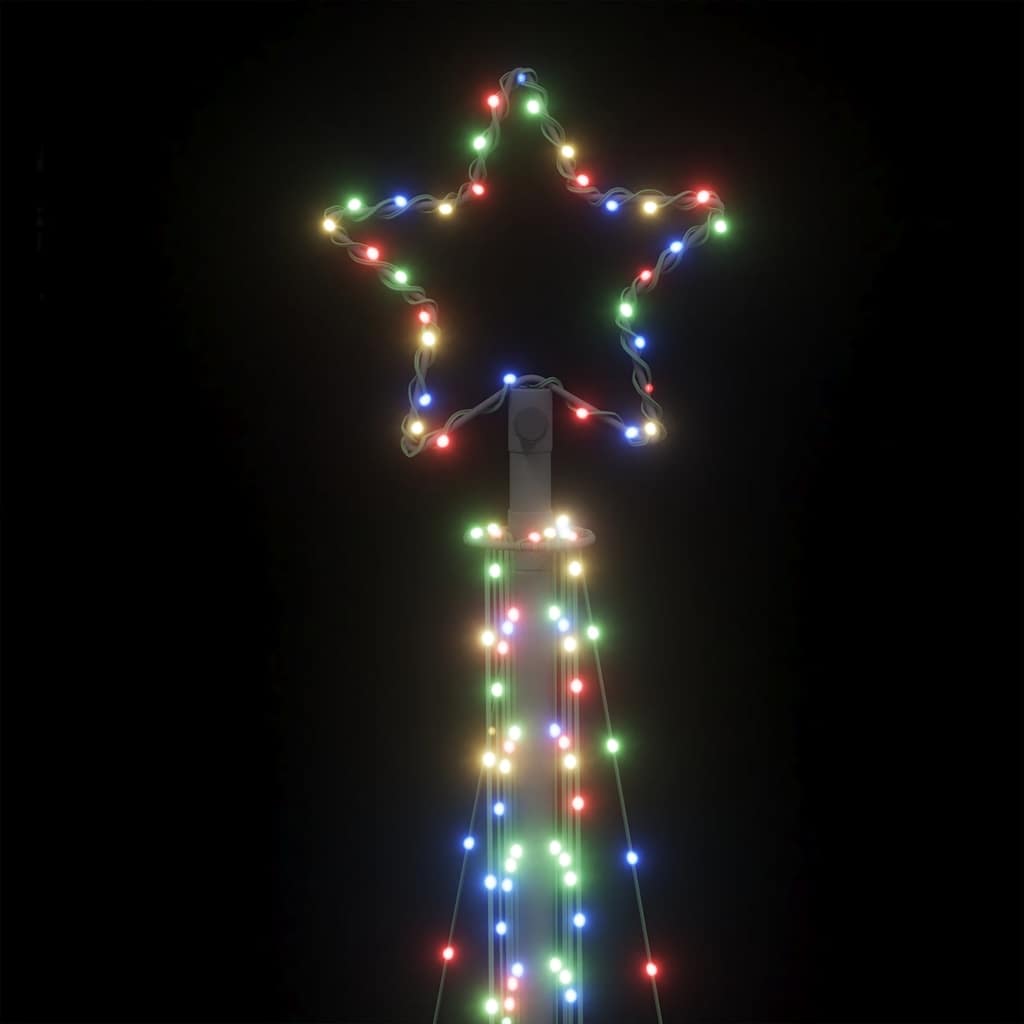 Színes led karácsonyfa 447 led 247 cm
