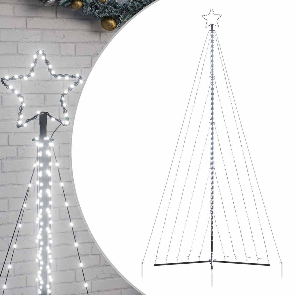 Hideg fehér led karácsonyfa 339 led 182 cm