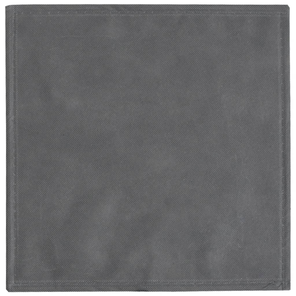 10 db szürke szövet összecsukható tárolódoboz 32x32x32cm