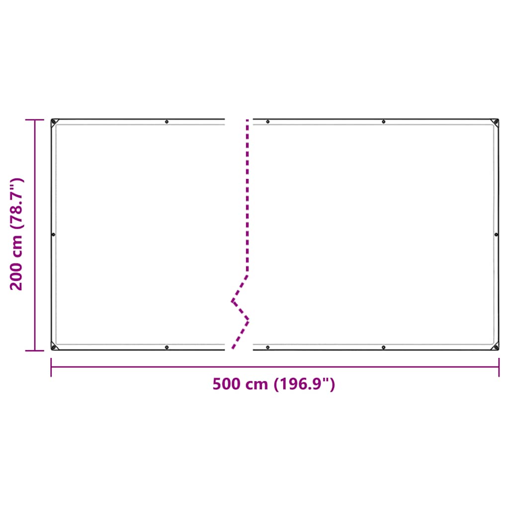 Növénytakaró lyukakkal 2x5 m pvc