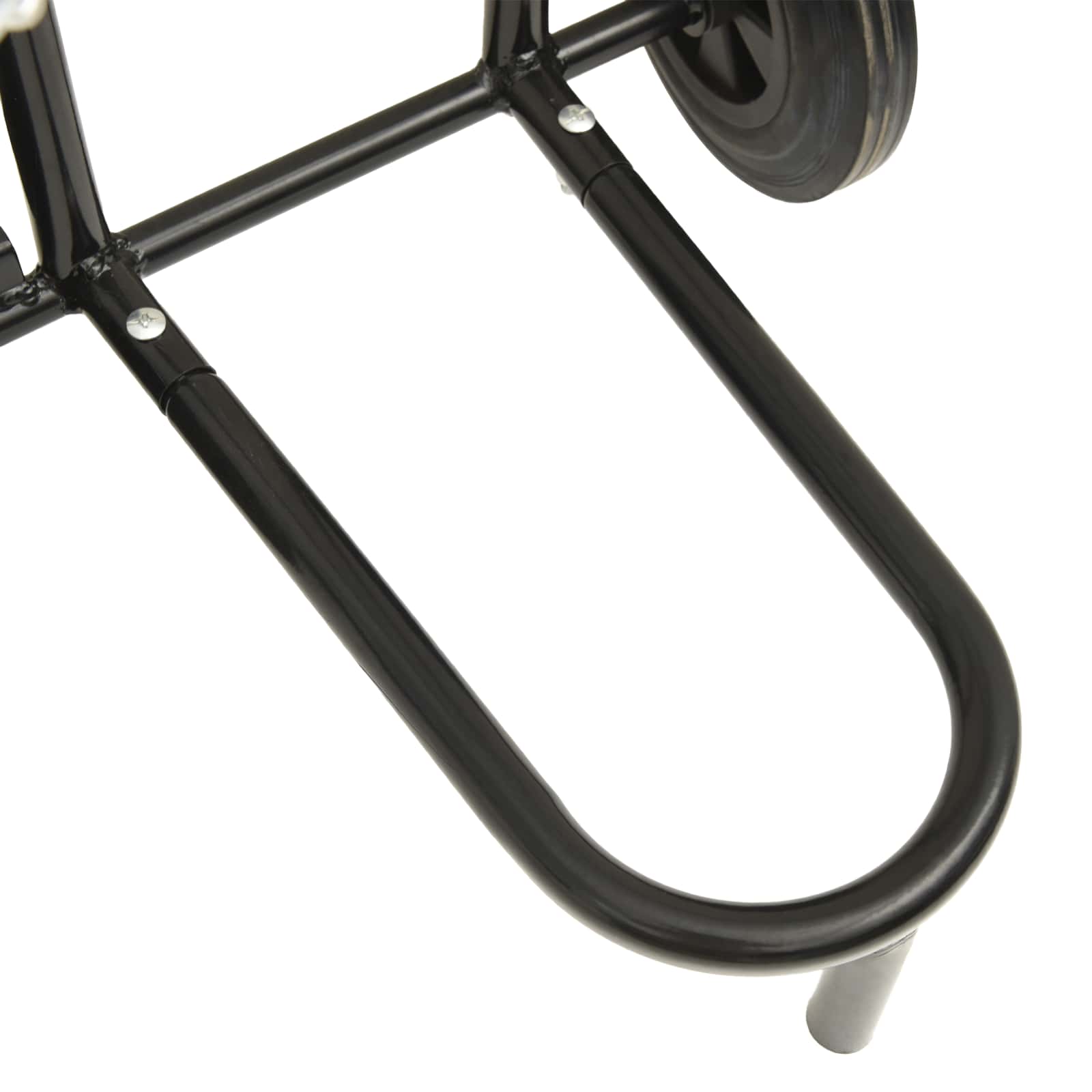 Kézikocsi fekete és piros 49 x 49 x 101 cm acél