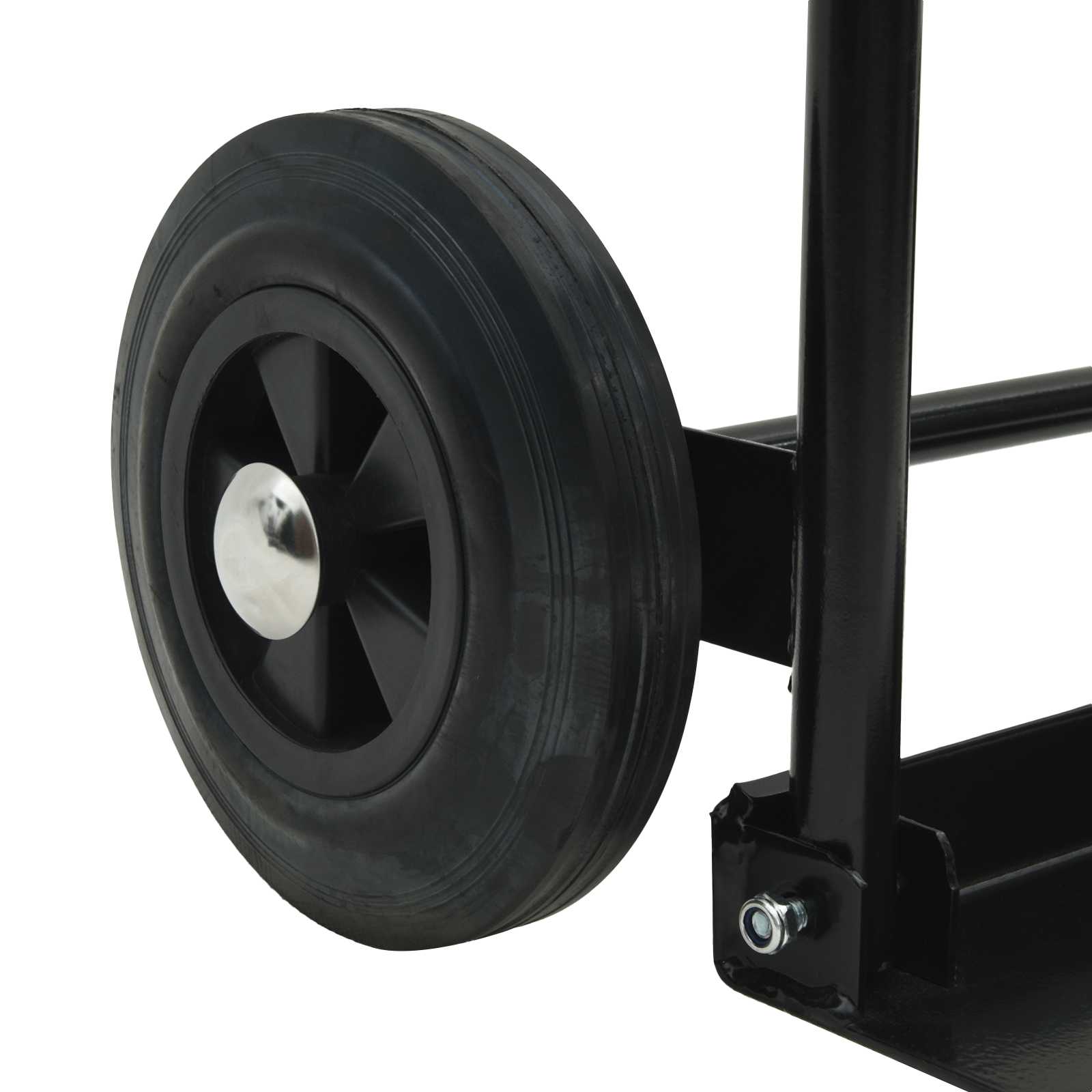 Kézikocsi fekete és piros 63 x 43,5 x 110 cm acél