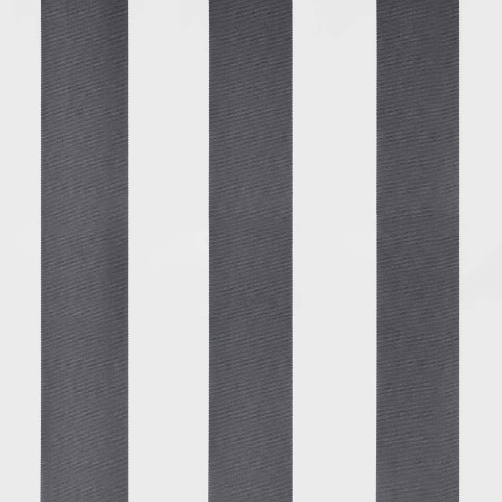 Antracitszürke-fehér automata kihúzható napellenző 400 x 300 cm