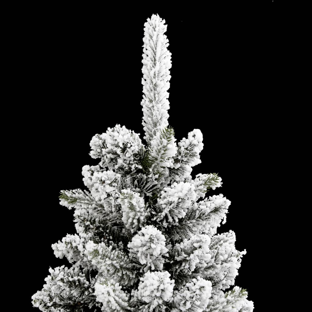 Pvc és polietilén műkarácsonyfa pelyhes hóval 150 cm